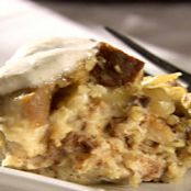 Apple-Cinnamon Bread Pudding with Ginger Ale Sauce