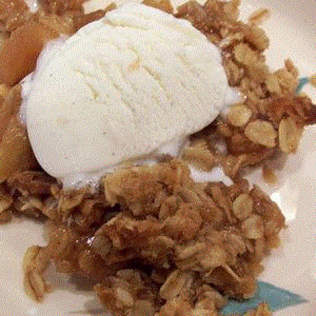 Slow Cooker Apple Crumble