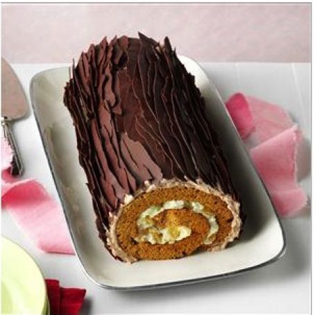 Chocolate Gingerbread Yule Log Recipe