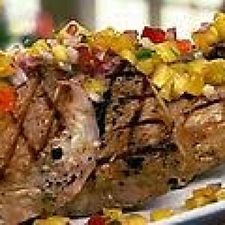 Marinated Pork Chop with Pineapple Salsa