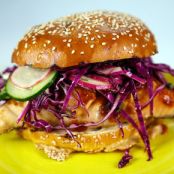 BBQ Salmon Sandwiches