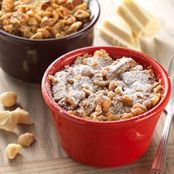 Gluten-Free White Chocolate Hazelnut Bread Pudding