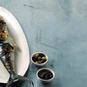 GRILLED WHOLE MACKEREL w/LEMON