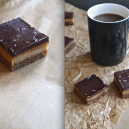 Raw Caramel Slice Bars