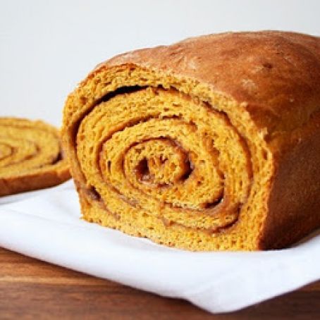 Pumpkin Cinnamon Swirl Bread
