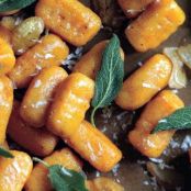 Sweet Potato Gnocchi with Fried Sage and Shaved Chestnuts