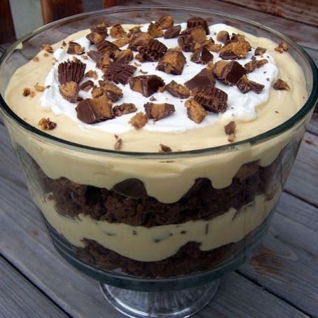 Peanut Butter Brownie Trifle