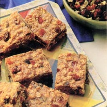 Low Fat Chewy Fruit & Oatmeal Bars