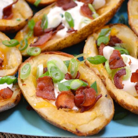 Cheesy Potato Skins with Bacon