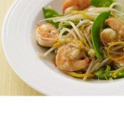 Stir-Fried Shrimp and Snow Peas in Orange Sauce