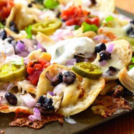 Nachos with Chicken and Black Beans