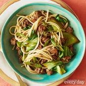 Szechuan Pork Noodles with Bok Choy