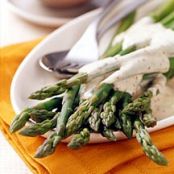 Asparagus with Shallot-Mustard Cream (2 points)