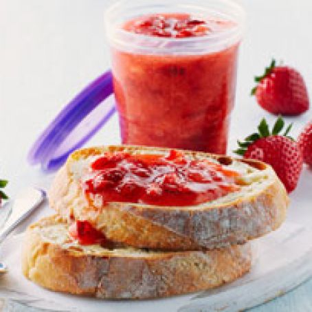 Easy No-Cook Strawberry Jam