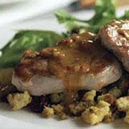 Pork Medallions with Cranberry Stuffing