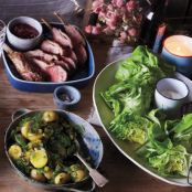 Grilled Rack of Lamb with Onion-Mint Jam