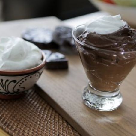 Mexican Chocolate-Avocado Mousse with Mezcal Whipped Cream