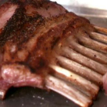 Rack of Lamb with Mint-Basil Pesto