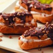 Banana Cream Eclairs