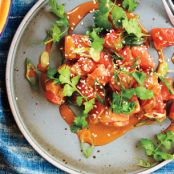 Sesame-and-Soy Watermelon Poké