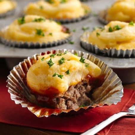 Meat Loaf and Potato Cupcakes