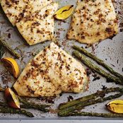 Baked Flounder with Fresh Lemon Pepper