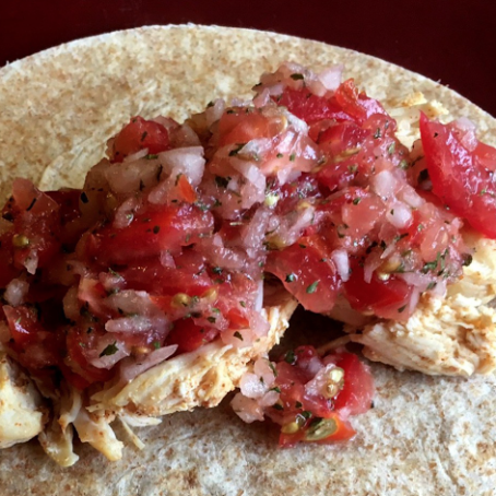 Chicken Tacos with Fresh Pico de Gallo/Instant Pot