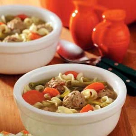 TURKEY MEATBALL SOUP - Taste of Home