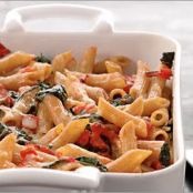 Easy Baked Tomato Pasta with Spinach