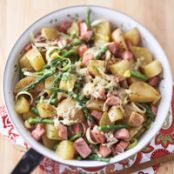 Ham with Leeks and Dilled Potatoes