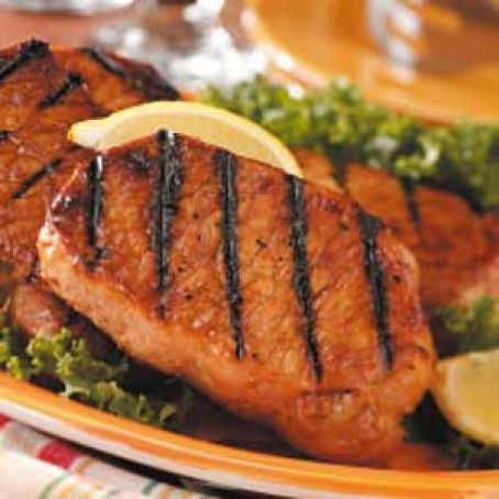 Honey-Garlic Pork Chops~Taste of Home Recipe