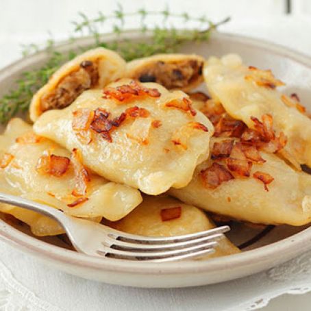 Easy Bacon and Onion Pierogies