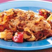 Chicken Pan-Seared  w/Balsamic Sweet Onions & Potatoes