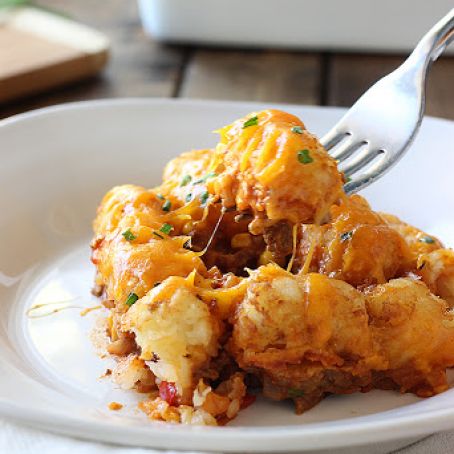 SLOPPY JOE TATER TOT CASSEROLE