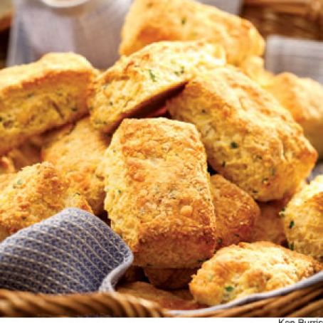 Cheddar Cornmeal Biscuits with Chives