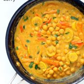 Chickpeas in Turmeric & Peanut Butter Curry