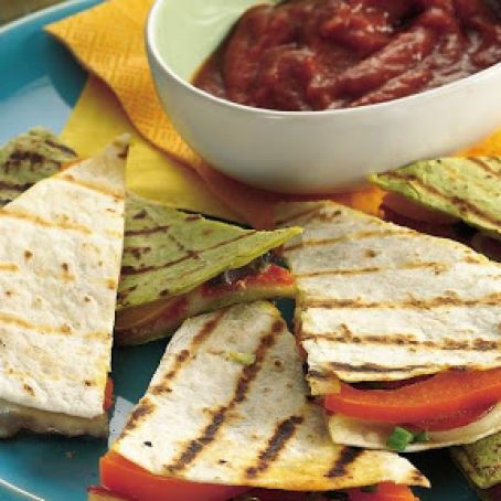 Grilled Pizza Quesadillas