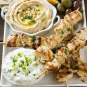 Greek Chicken Souvlaki With Yogurt Sauce - all cycles