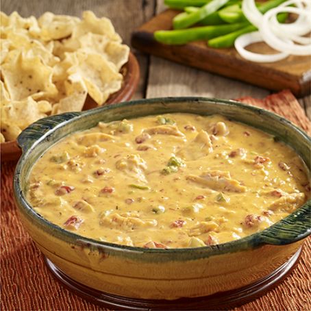 Fajita Chicken Queso Dip