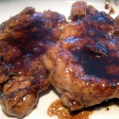 Maple-Balsamic-Glazed Pork Medallions