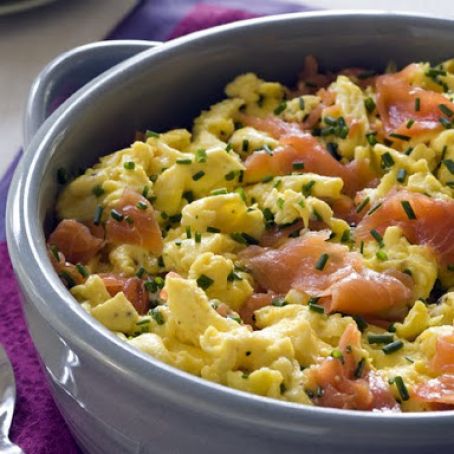 Scrambled Eggs with Smoked Salmon