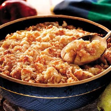Apple-Pear Cobbler with Cheddar Crust