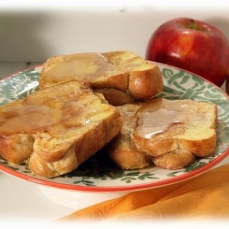 Cinnamon Marble Loaf French Toast with Butter Syrup