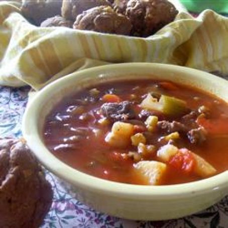 Slow Cooker Beef Vegetable Soup