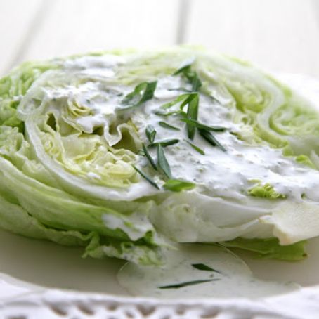 Salad:  Iceberg Salad with Buttermilk Ranch Dressing