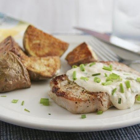 Pork Chops with Creamy Chive Sauce
