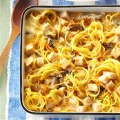 TURKEY MUSHROOM TETRAZZINI