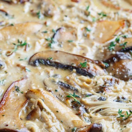 Creamy Brie Mushroom Sauce