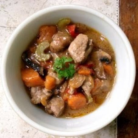Pomegranate Vegetable Pork Stew