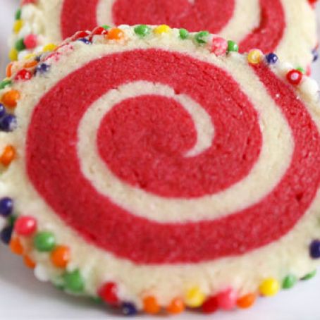 Colorful Spiral Cookies